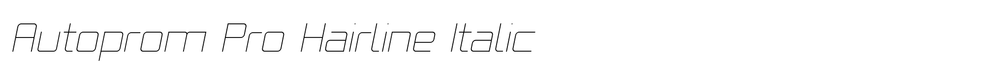 Autoprom Pro Hairline Italic image
